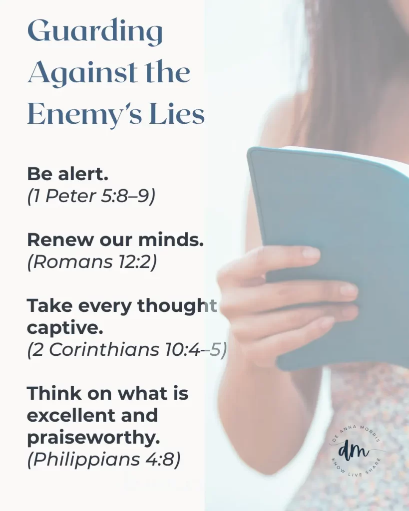 guarding against the enemy's lies