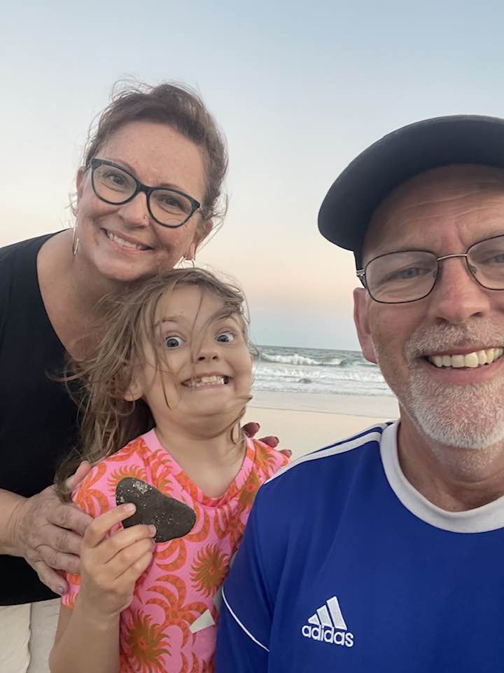 Mike, me, and our granddaughter