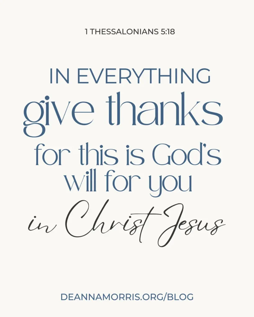 in everything give thanks