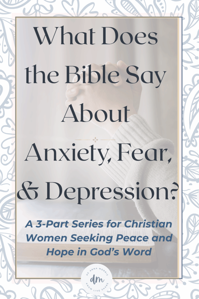 What does the Bible say about anxiety?