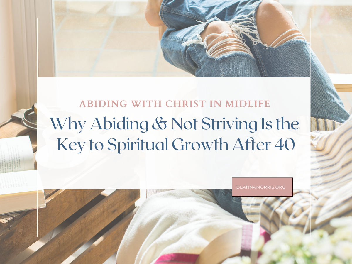 why abiding and not striving is the key