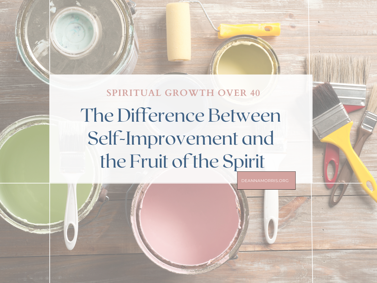 The difference between self-improvement and the fruit of the spirit