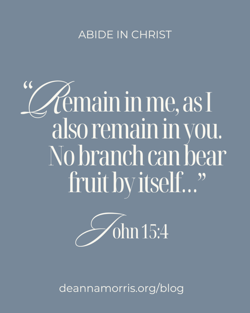 Remain in me - John 15:4