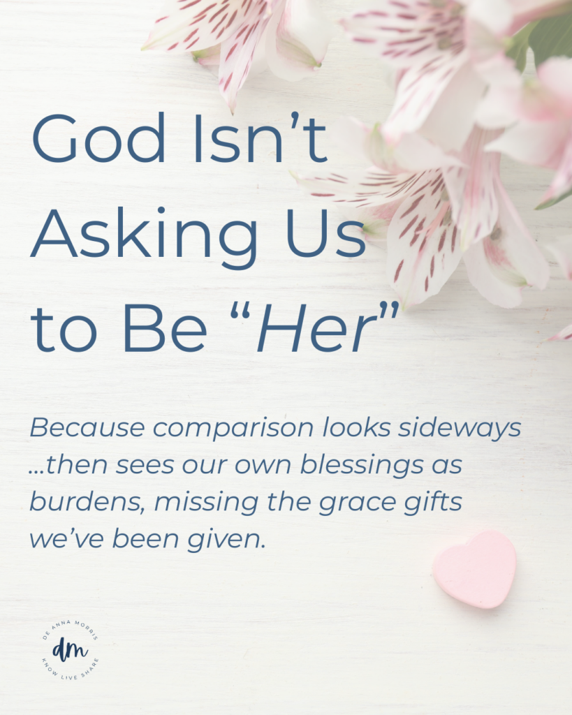 God isn't asking us to be like someone else